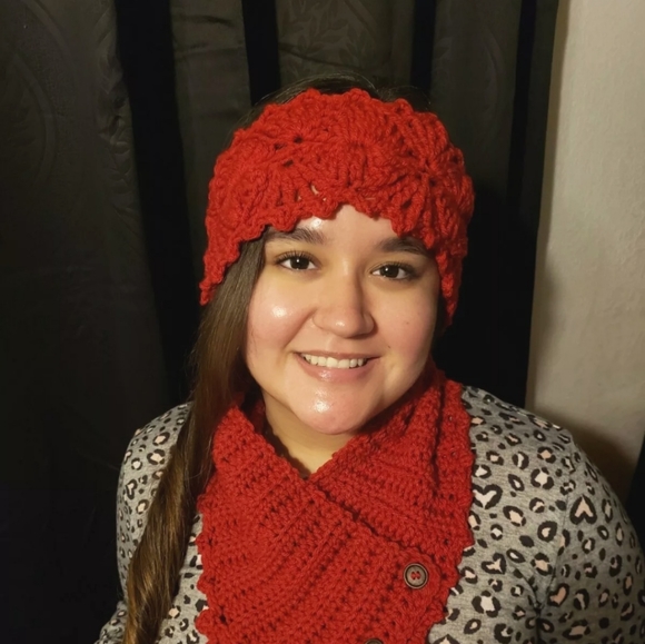 Crochet Neckwarmer/headband - Picture 3 of 4